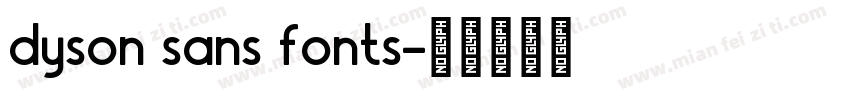 dyson sans fonts字体转换